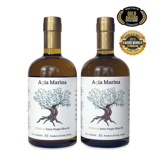 Agia Marina Extra Virgin Olive Oil (EVOO) (750ml) 2 Bottles
