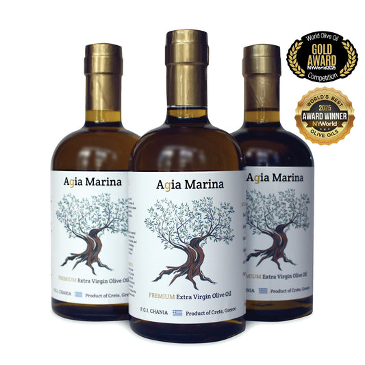 Agia Marina Extra Virgin Olive Oil (EVOO) (750ml) 3 Bottles