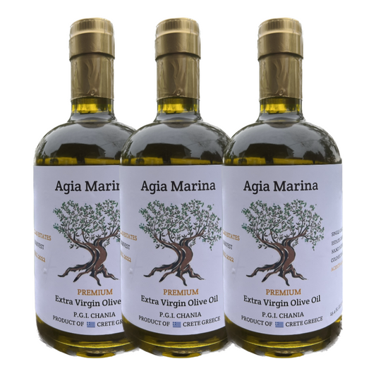 Agia Marina Extra Virgin Olive Oil (EVOO) (750ml) 3 bottle(s)