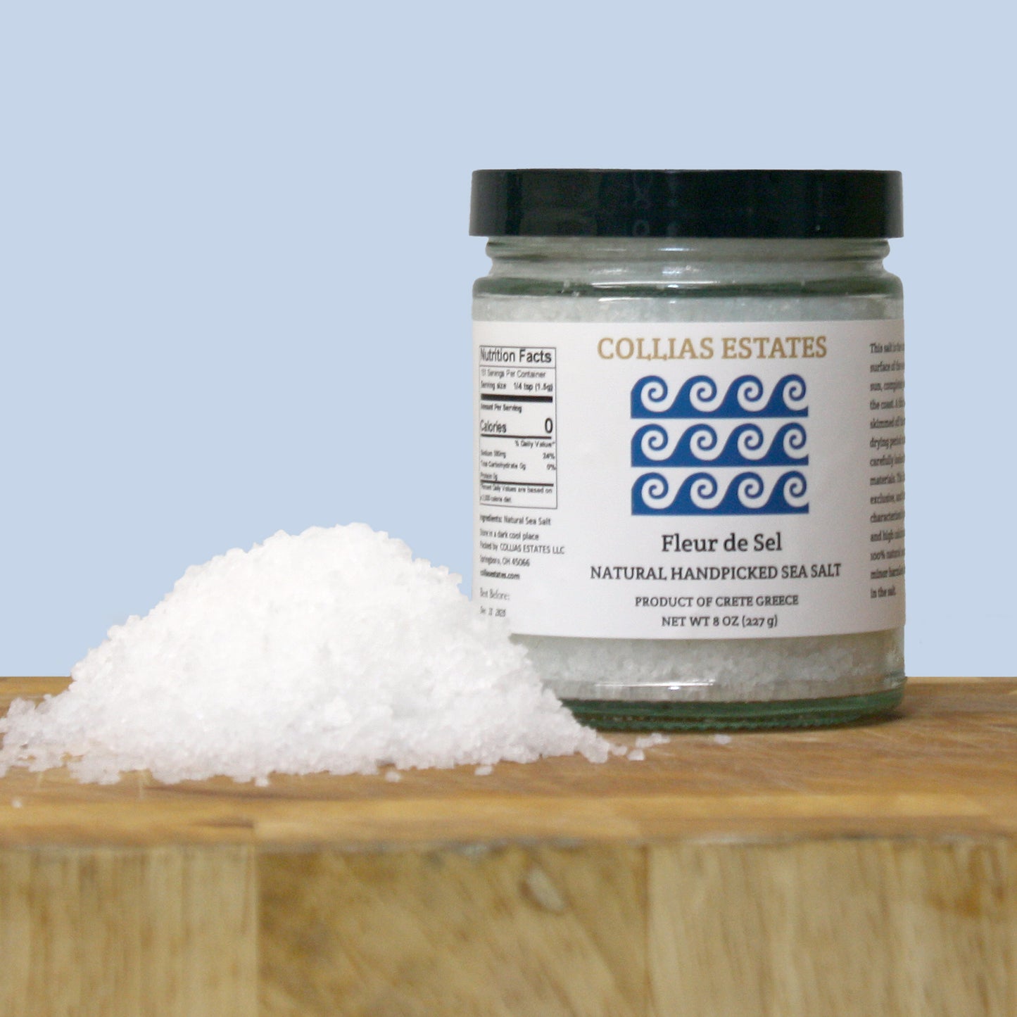 Natural Handpicked Sea Salt 8 Oz