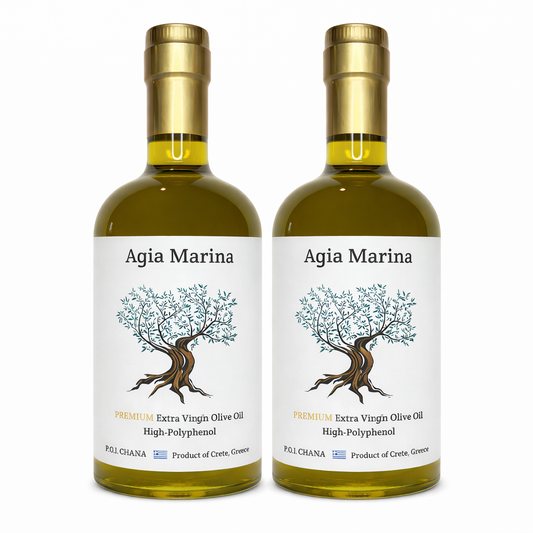 Agia Marina Premium Extra Virgin Olive Oil (EVOO) (750ml each) 2 Bottles