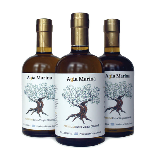 Agia Marina Extra Virgin Olive Oil (EVOO) (750ml) 3 Bottles