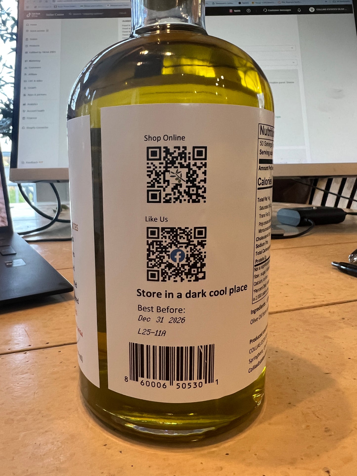 Agia Marina Extra Virgin Olive Oil  (750ml) bottle and  8 oz Sprayer